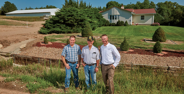 Maynard Gall, Naponee, Nebraska with Kirk Peterson, Modern Woodmen representative