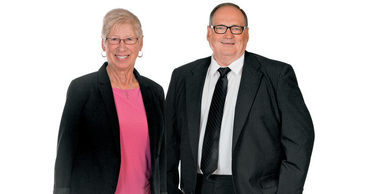 Gwen Todd with Dave Bergland, Modern Woodmen representative, Ottawa, Kansas.