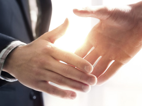 people shaking hands