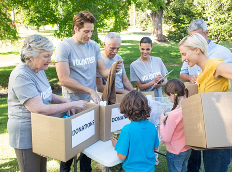 Helping people in the community with Modern Woodmen.