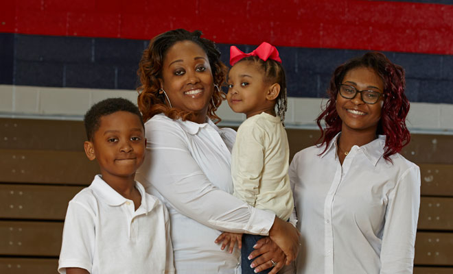 Angel Ford and kids